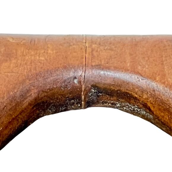 Vintage Folk Art Portraits - Set Of 3 Hand-Painted Oval Wood Plaques 1950's–60's - Picture 10 of 10